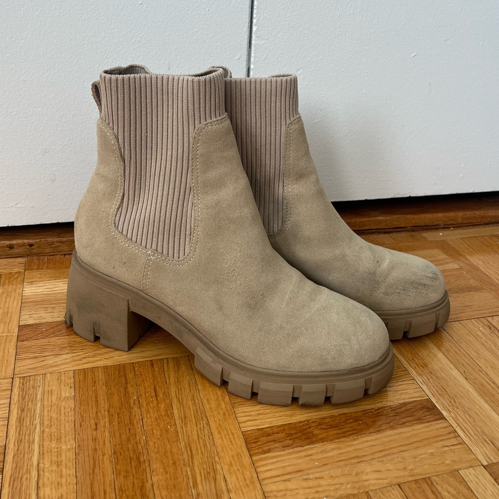 Suede timberland booties
